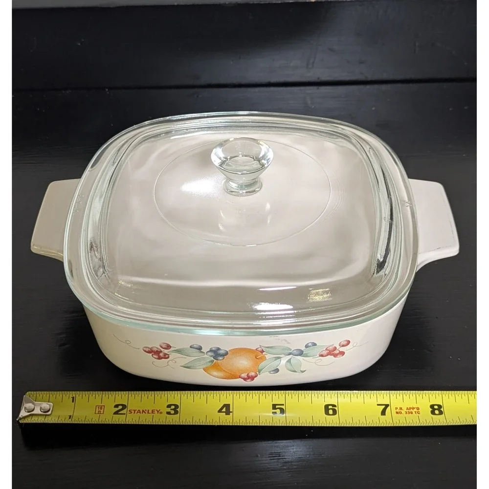 Vintage Corning Ware‎ Abundance A-1-B 1 Liter Casserole Dish w/Lid